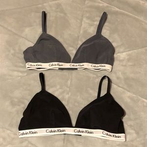 NWOT Calvin Klein Bralettes